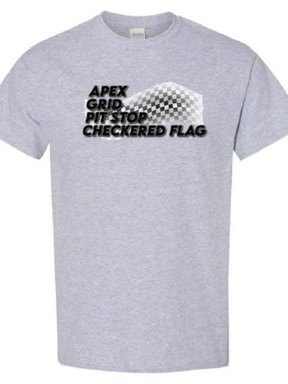 Apex Grid Pit Stop Checkered Flag - T-Shirt